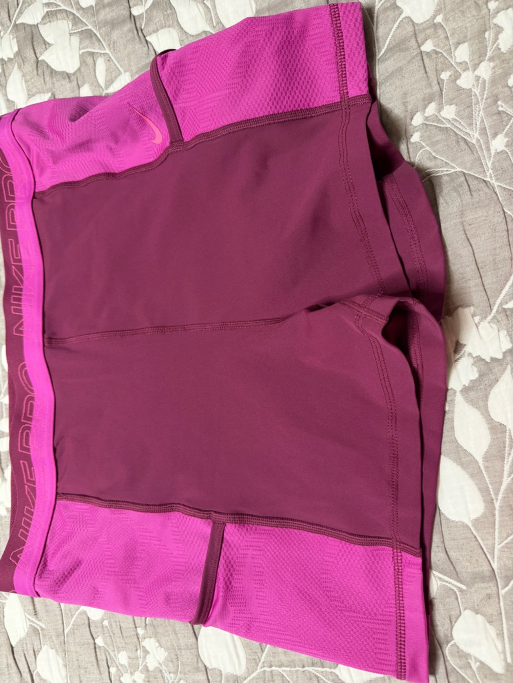 Nike Pro Pink Maroon Performance Shorts